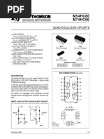 M54HC86 M74HC86: Quad Exclusive or Gate