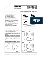 M54/74HC125 M54/74HC126: Quad Bus Buffers (3-State)