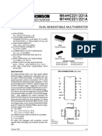 M54HC221/221A M74HC221/221A: Dual Monostable Multivibrator