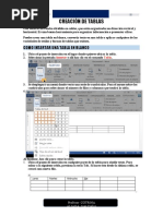 Manejo de Tablas