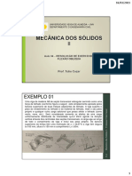 Mecânica Dos Sólidos Ii (Aula 04) - Resolução de Exercícios - Flexão Oblíqua-1