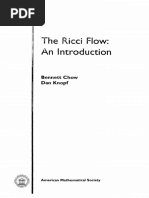 The Ricci Flow: An Introduction: Bennett Chow