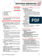 Endocrine Emergencies: Glucose Metabolism Disorders