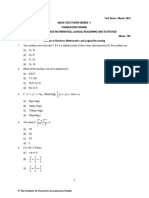 Mock Test Maths 2021