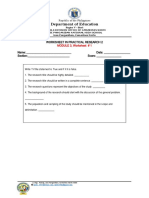 Worksheets For PR2 - Q1M3