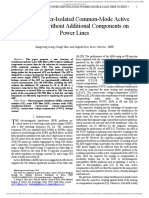 A Transformer-Isolated Common-Mode Active EMI Filter Without Additional Components On Power Lines