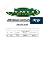 Vignola - Memoria de Calculo Estructural Estructura Principal Nueva Unidad Hidraulica y Soporte de Equipos