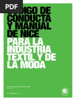 NICE Código de Conducta de La Industria de La Moda y Textil