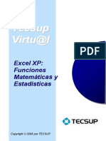 Excel Funciones Matematicas y Estadisticas