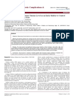 The Possibility of Using Serum Taurine Level As An Early Marker To Controlcomplications of Diabetic Foot 2475 3211 1000116