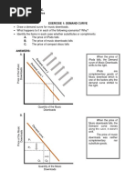 Gipulan, Piolo Kyle E. Managerial Economics ACT199 Exercise 1: Demand Curve