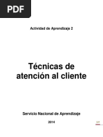 Tecnicas de Atención Al Clientepdf