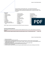 Module 2: Patient/Resident Rights Minimum Number of Theory Hours: 3 Suggested Theory Hours: 5 Recommended Clinical Hours: 1 Statement of Purpose