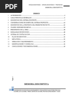 Memoria Descriptiva Proyecto Almacenamiento Agua Potable