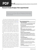 Research Study Designs: Non-Experimental