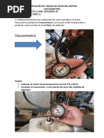 Verificación de Vacío Del Motor Vacuometro