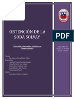 INFORME 4 Obtención de La Soda Solvay Grupo 2 LAB QMC 012