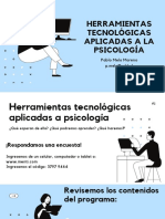 Herramientas Tecnológicas Aplicadas A La Psicología