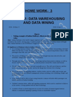 Home Work-3 Cap 501: Data Warehousing and Data Mining