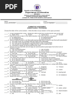 Science 8 Quarter I Summative Test