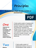 1.10 Principles For Building A High - Quality System of Assessment-By Reporter