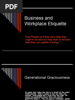 Business and Workplace Etiquette