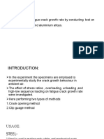 Objective:: To Analyse The Fatigue Crack Growth Rate by Conducting Test On Stainless Steel and Aluminium Alloys