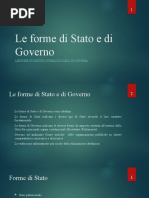 Le Forme Di Stato e Di Governo