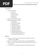 EDM 122 Colonial Education Policies Lecture Notes