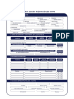 Formato de Solicitud de Pension de Jubilacion