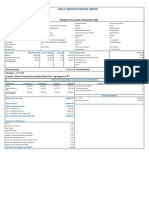 Payslip For The Month of November 2020: Cms It Services Private Limited