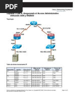 Security - Chp3 - Lab-A - AAA-RADIUS - Student ESPANOL