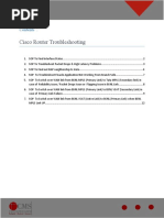 SOP For Cisco Router Troubleshoot