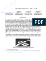 Comprehensive Preliminary Sizing For A Lift Fan Aircraft