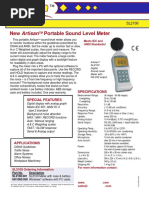 Ficha Tecnica Sonometro Artisan SL2100PS