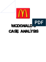 McDonald's Case Analysis