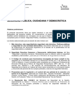 Seguridad Publica Ciudadana y Democratica