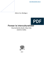 Pensar La Interculturalidad: Edwin Cruz Rodríguez