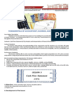 Fundamentals of Accountancy, Business, and Management 2: Cash Flow Statement