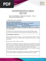 Guía de Actividades y Rúbrica de Evaluación - Paso 4 - Tipos de Documentos LaTeX