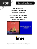 Personal Development: Coping With Stress in Middle and Late Adolescence