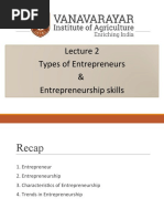 Types of Entrepreneurs & Entrepreneurship Skills