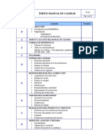 Índice Manual de Calidad