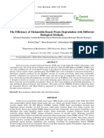 The Efficiency of Melanoidin Based-Waste Degradation With Different Biological Methods