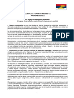 Convocatoria Seregnista Progresistas Documento