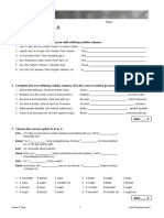 Unit 3 Progress Test A: Grammar