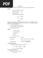 1.) The Efficiency of An Otto Cycle Is 60% and Solution