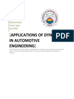 Applications of Dynamics in Automotive Engineering