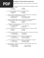 Directions: Multiple Choice: Write The Letter of The Correct Answer in The Separate