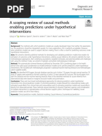 A Scoping Review of Causal Methods Enabling Predictions Under Hypothetical Interventions